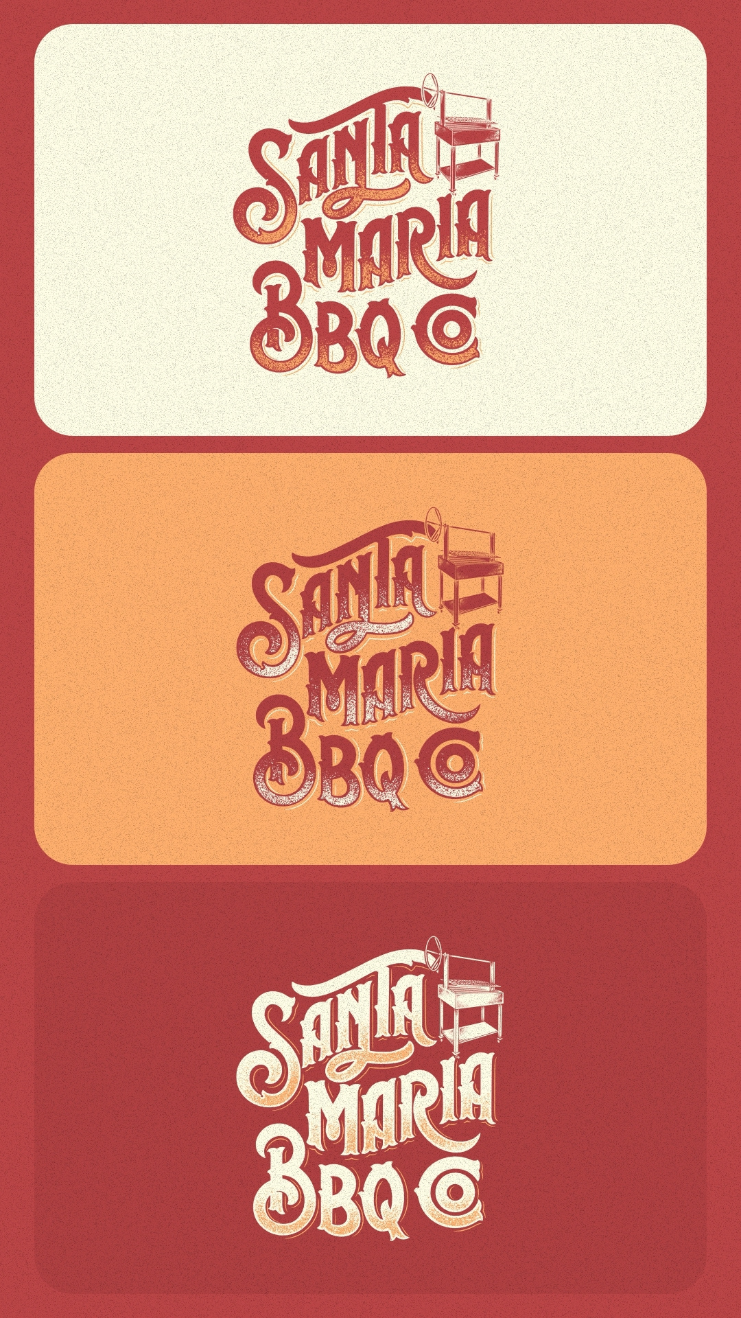 Lettering Santa Maria Bbq Co apparel design barbeque barbeque lovers bbq branding custom lettering graphic design hand crafted hand drawn hand lettering hand made lettering logo logotype red oak santa maria santa maria style type design typography vintage design