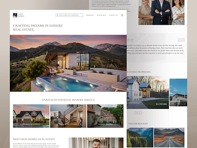 Real Estate Website agent apartment business design real estate agency real estate landing page real estate website real property realtor realtor website residence ui ux web design website