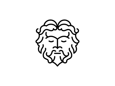 Jupiter Agency character face logo god jupiter graphic design greek god human face jupiter jupiter god logo design logotype minimal logo minimalist planet