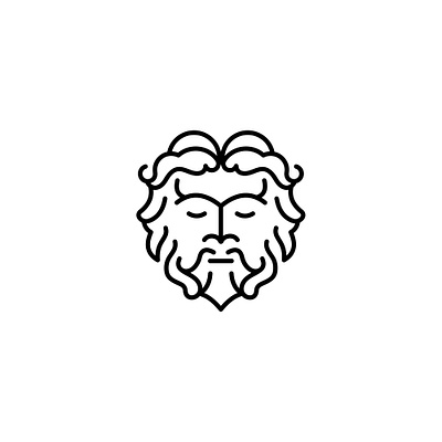 Jupiter Agency character face logo god jupiter graphic design greek god human face jupiter jupiter god logo design logotype minimal logo minimalist planet