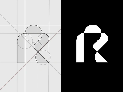 LOGO - R branding design graphic design icon identity illustration letter logo marks monogram r symbol type typo typography ui