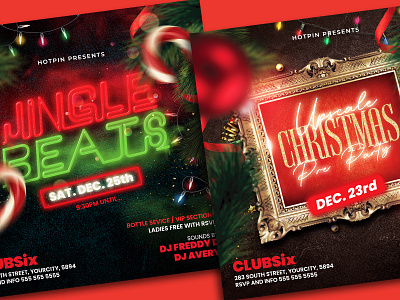 Christmas Flyer Bundle nightclub