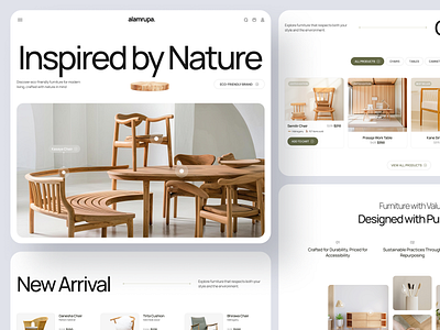 Furniture Shop agency decor design ecommerce elementor framer furniture home house interior landing page product shop ui webflow website wood wordpress