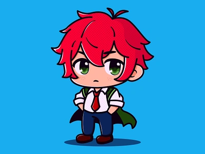 The Red Hair Boy animation branding cartoon character design graphic design icon illustration logo ui