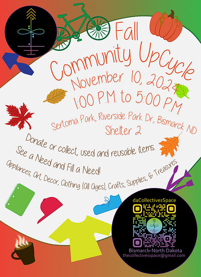 Community Upcycle Flyer advertizement branding design flyer graphic design non profit typography