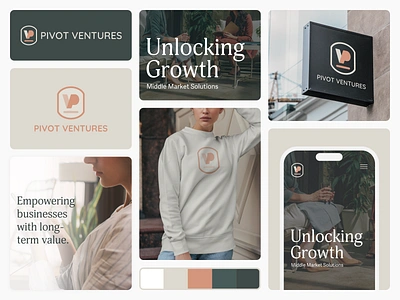 Pivot Ventures branding corporate design earthy financial graphic design illustration logo natural photography priva private equity ui venture capital warm