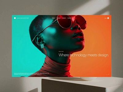 Circle - Layout Exploration ai clean contact form design design agency design studio featured projects hero landing page layout minimal side menu ui ux web web design website