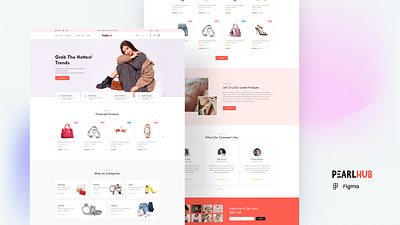 PEARLHUB - Ecommerce design graphic design ui
