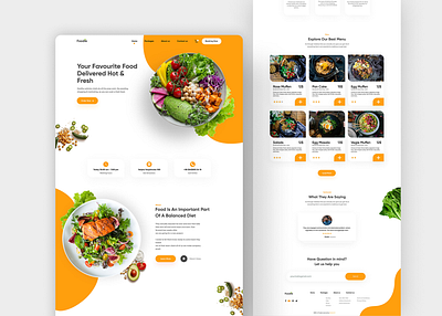 Foodie graphic design ui