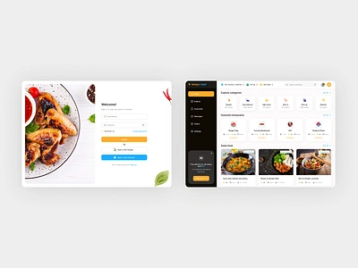 Hungry Night graphic design ui