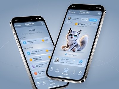 ToolTipe - Telegram Game airdrop app bot coin crypto dashboard design earn hamster combat interface product tap tap game tap to earn telegram toglas trend ui ux web3