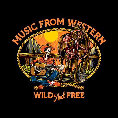 MUSIC FROM WESTERN 3d animation branding graphic design logo motion graphics