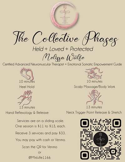 The Collective Phases Service Brochure advertising branding design flyer smallbusiness typography vector