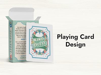 KindQuest Playing Cards Design branding card game graphic design