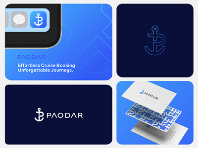 Modern booking app Branding for Paodar a logo beset logo designer brand identity design branding design graphic design logo