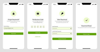 Forgot Password Screen design exploration product design ui uiux