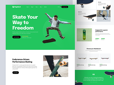 E-commerce landing page - Skate Store b2b best ecommerce website best ecommerce website design design e commerce e commerce website e shop ecommerce landing page online store shop shopify skate store ui ui ux elements uiux web web design web ui website