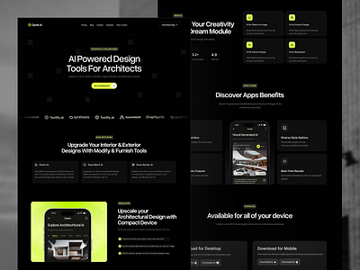 Oprah - AI Generated Architectural Website ai app architec architectural intelligence architecture website celan design desktop future generate generated generating house house ai image ai tech ui ux website website design