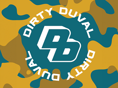 Dirty Duval Football Sports Club Army Navy Logo Brand Design army blue branding club design football graphic design illustration illustrator jacksonville jaguars logo navy nfl sports team typography visual identity