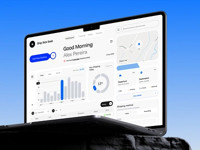 Ship Sick Seek - Shipping Management Dashboard clean dashboard dashboard ui minimalist ship shipping management ui user interface web web app website design