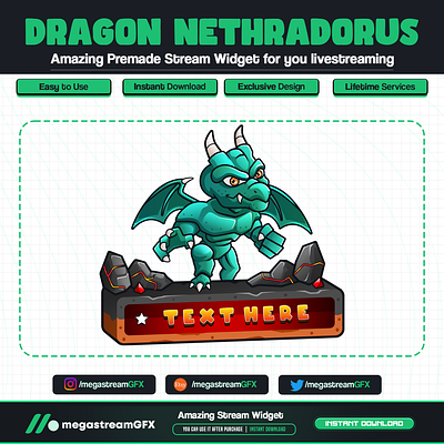 Dragon Stream Widget | Stream Elements | Goals Widgets streamlabs widgets