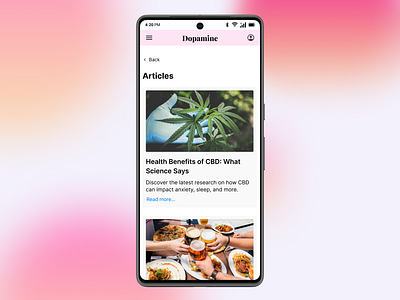 Articles UI article design figma mobile ui uidesign