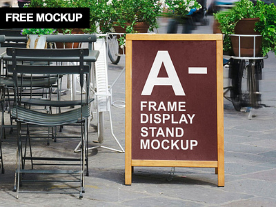 Free sidewalk A-stand mockup a stand mockup free sidewalk a stand mockup sign board sign stand street menu mockup