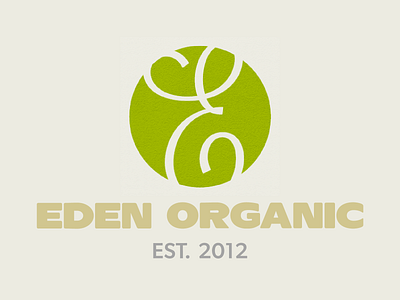 EDEN ORGANIC branding graphic design logo