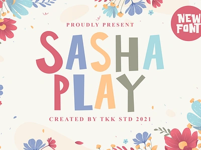 Sasha Play – Funny and Cute Comic Font branding comic cute display font font funny gaming kids movie playful poster youtube