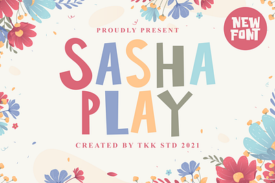 Sasha Play – Funny and Cute Comic Font branding comic cute display font font funny gaming kids movie playful poster youtube