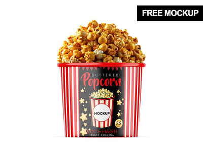 Free popcorn tub mockup free popcorn bucket mockup free popcorn tub mockup tub