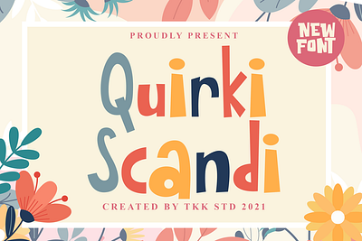 Quirki Scandi – Girly Kids Font branding children comic design display font font funny gaming girly kids movie playful poster youtube