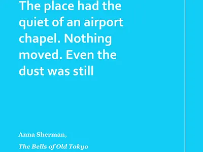 Anna Sherman Quote airport anna sherman book graphic design japan quote quotes reading tokyo