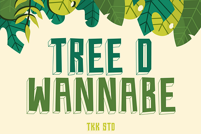 Tree D Wannabe – Kids Block Font branding cartoon children display font font fun funny gaming kids playful poster youtube