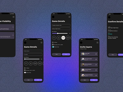 The Run - Pickup Hoops Game Management basketball create create workflow invite users ios design ios mockups mobile mobile design ui ui design