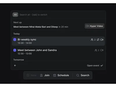 Meeting Scheduler UI ui