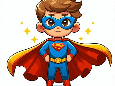 Kid Superhero Illustration branding cartoon character illustration concept art illustration