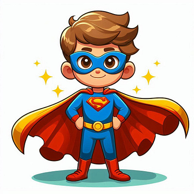 Kid Superhero Illustration branding cartoon character illustration concept art illustration