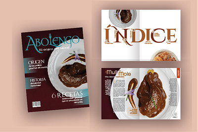 Diseño de revista gastronómica graphic design magazine