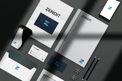 Zendit - Collateral Branding Design branding graphic design logo