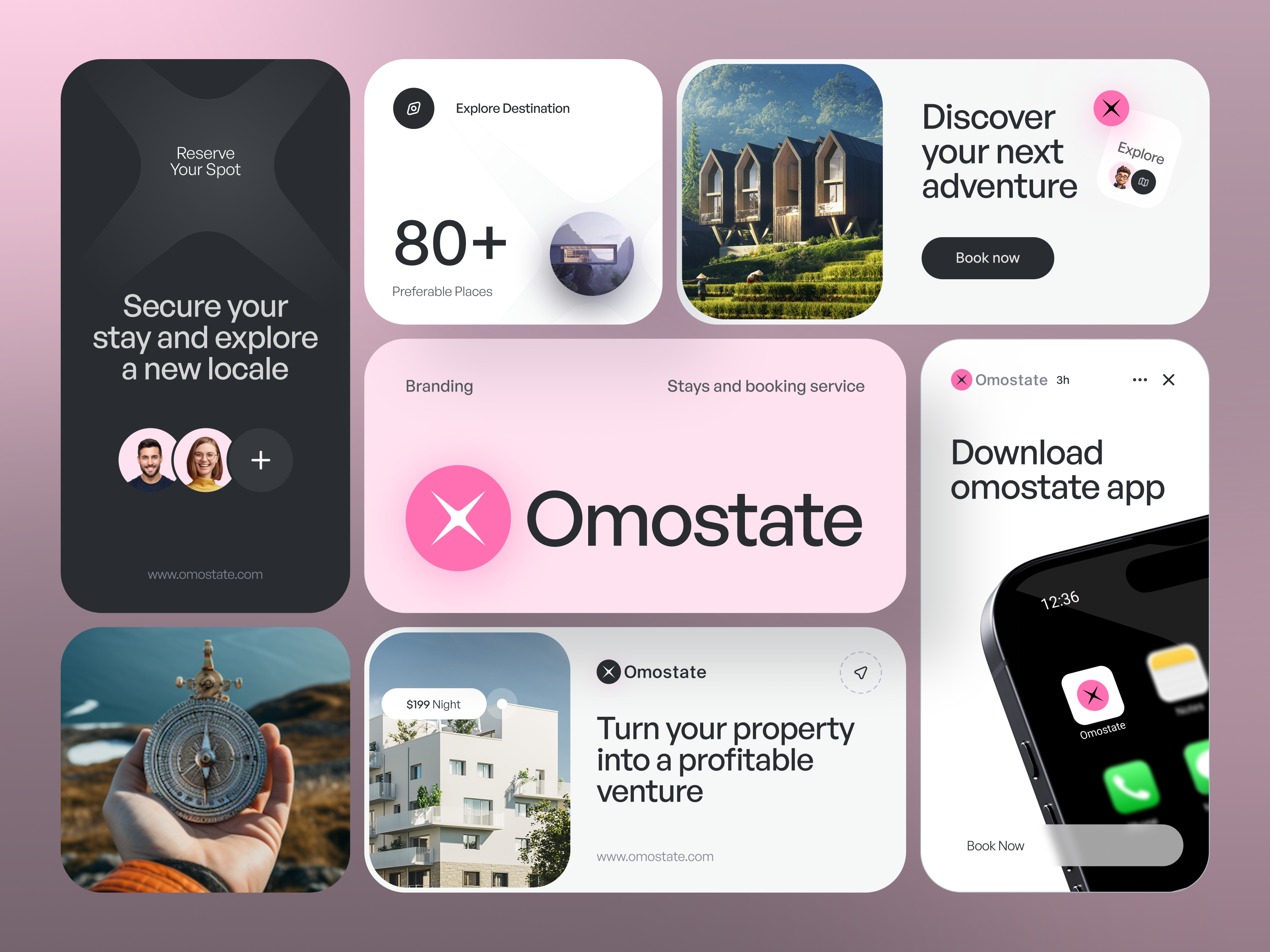 Example of Omostate-Real Estate Branding design
