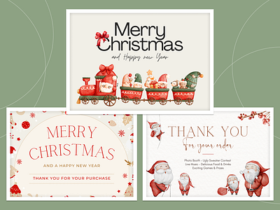 🎄 Celebrate the Magic of Christmas with Our Festive Designs! 🎄 branding design graphic design logo typography ui