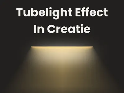 Tubelight Effect in Creatie app design creatie mobile design ui ux web design
