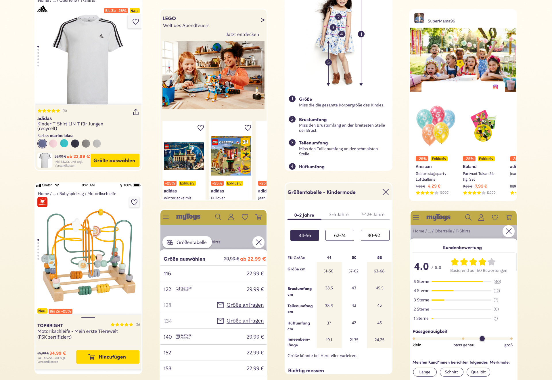 Product Detail Page e commerce mobile ui ux design