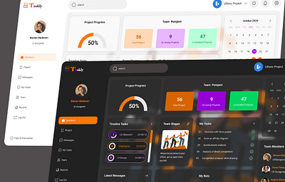 Taskly Project Management Dashboard dashboard user interface dashbord ui design ui ui design ux