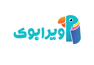 logo redesign interactive company blue colorfull figma illustration interactive logo online orange parrot persian photoshop redesign