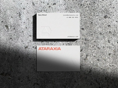 Ataraxia | Business Card brand branding business card design identity illustration logo people typography ui web