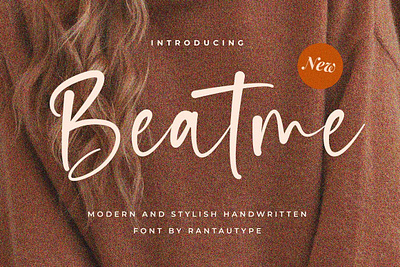 Beatme Stylish Handwritten Font advertising beatme stylish handwritten font bold brand branding brochure card classic company design display font handwitten handwritter identity invitation letter logo multifungtional stylish handwritten font