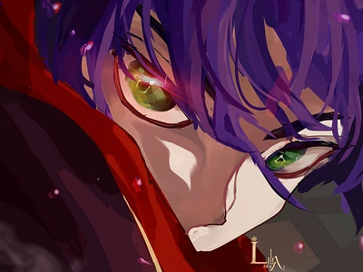 Death Stare | Fantasy Anime Art anime aesthetic anime art anime eyes character design concept art dark fantasy art digital art eye illustration fantasy art fantasy illustration illustration design manga style mystical eyes