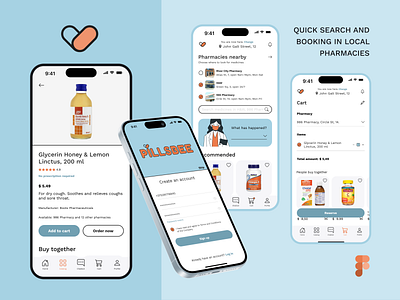 Pillsbee Mobile app 2024 app booking app brand design branding cart design graphic design home screen item screen design logo mobileapp pharmacy app product design ui user interface ux uxui web design webdesign